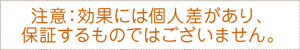 注意:効果には個人差があり、保証するものではございません。 注意:効果には個人差があり、保証するものではございません。
